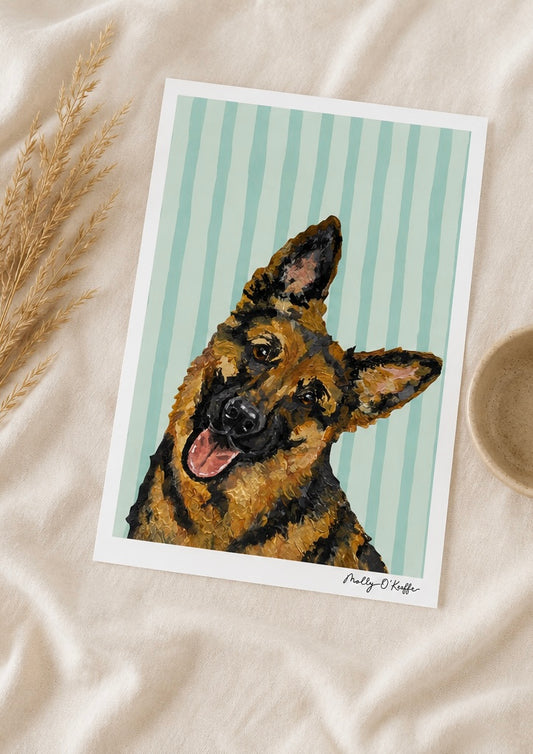 German Shepherd on Loinnir Print