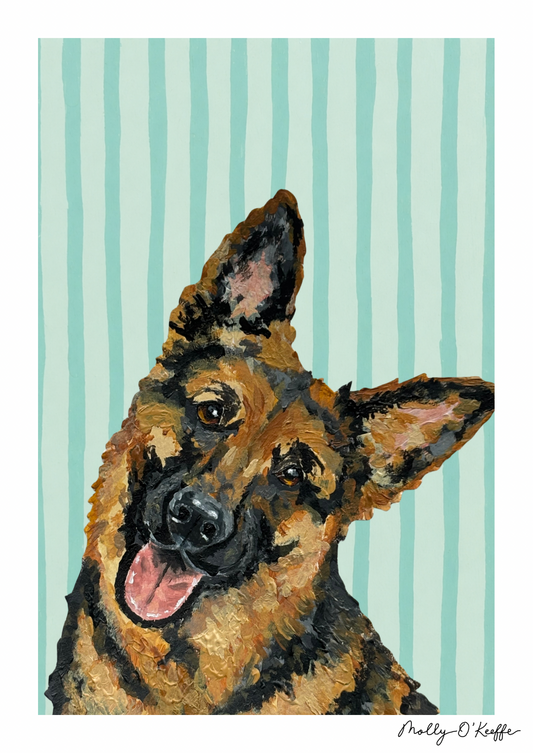 German Shepherd on Loinnir Print