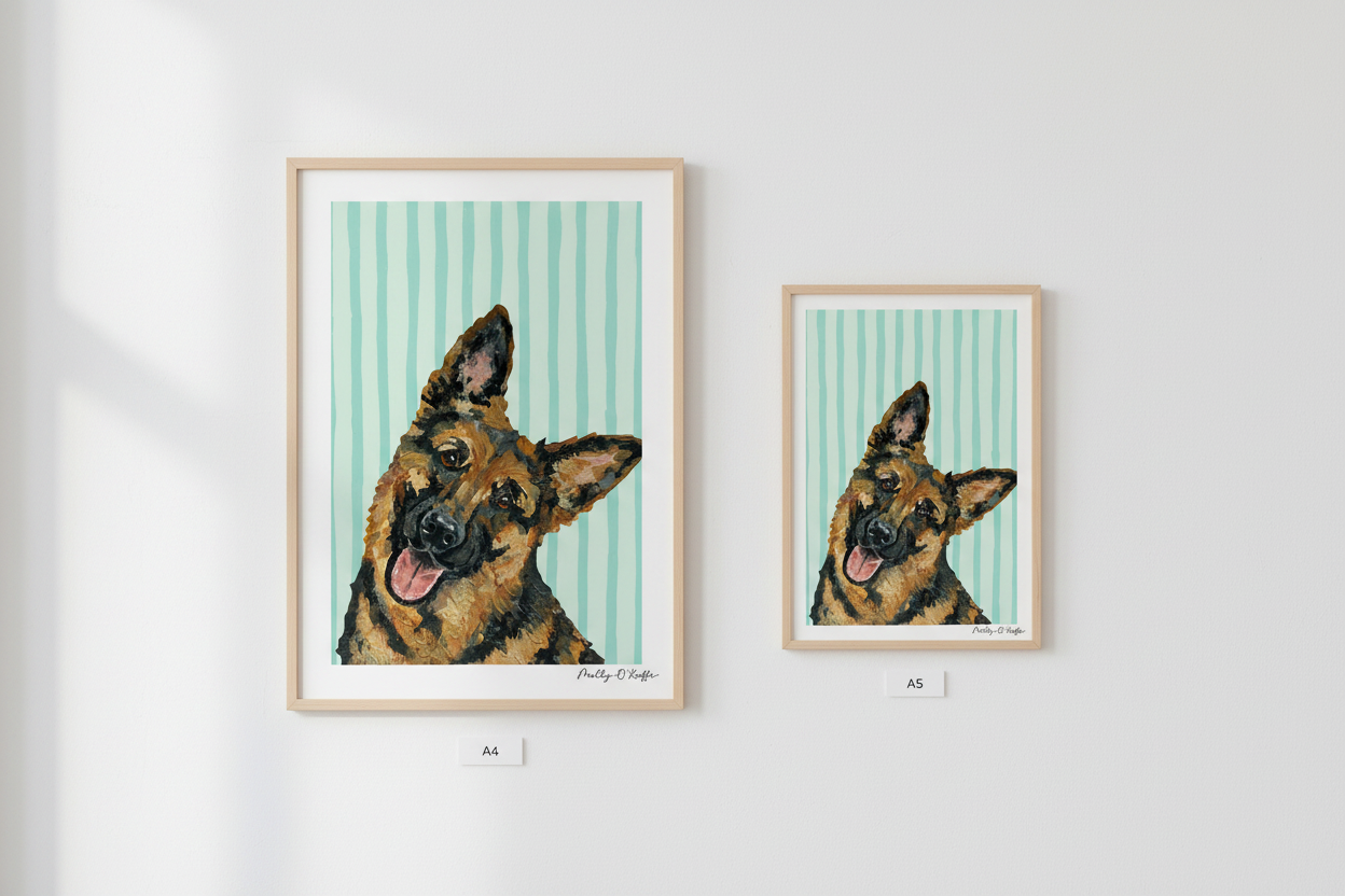 German Shepherd on Loinnir Print