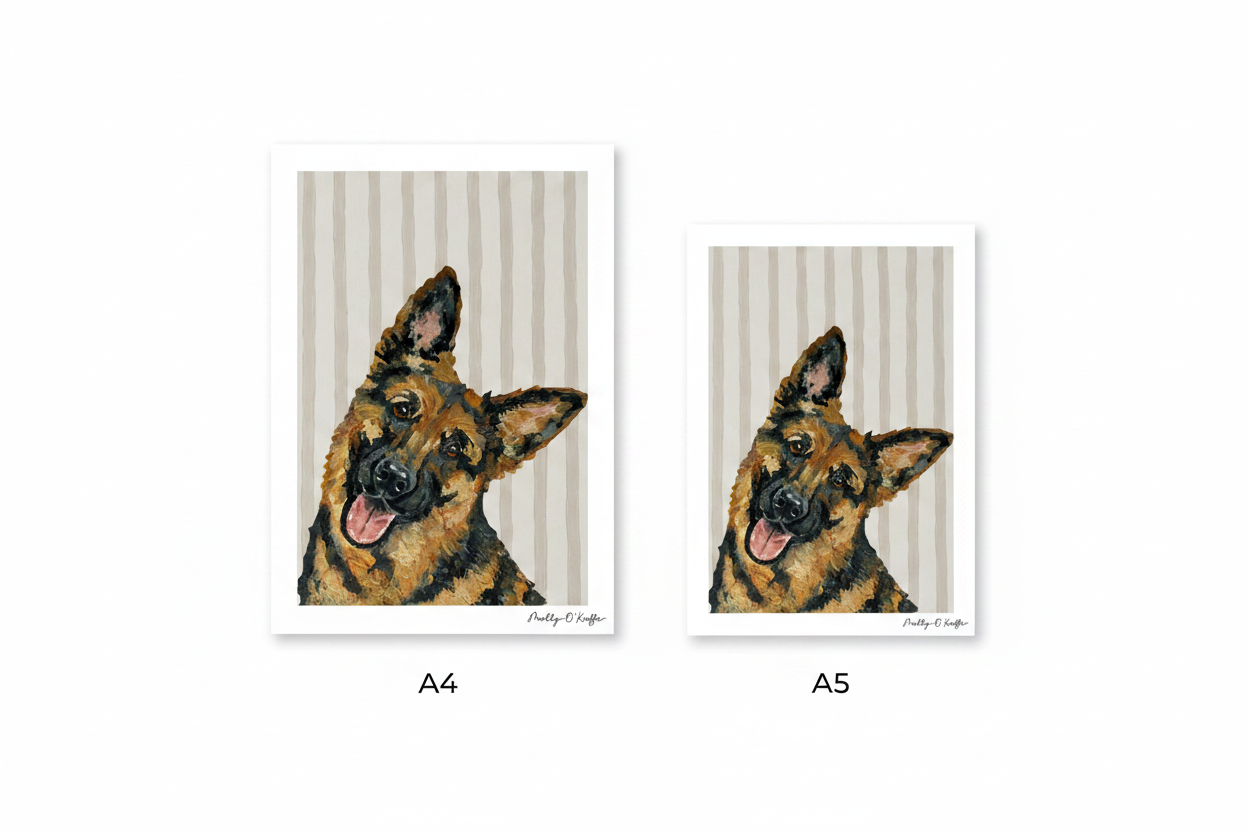 German Shepherd on Fermoyle Beach Print