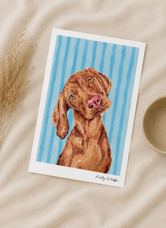 Vizsla on Soča Blue Print