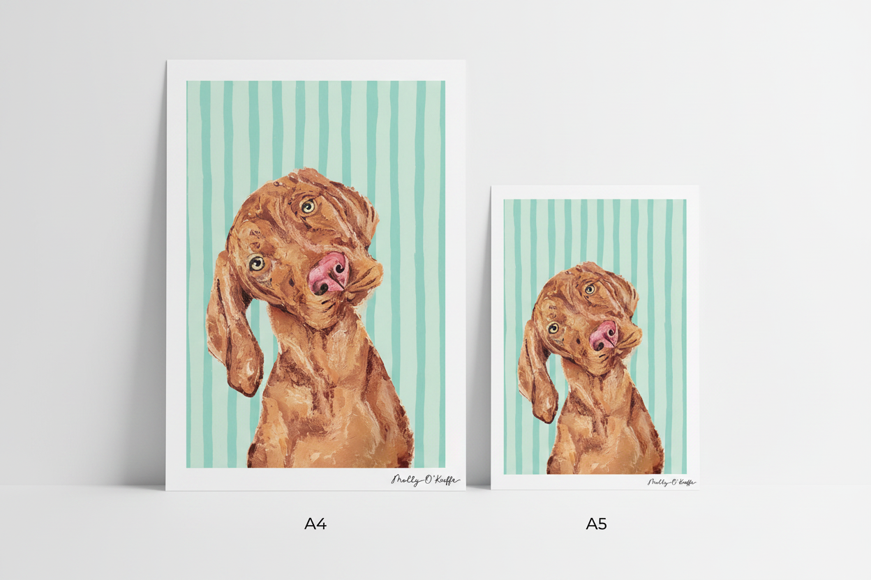 Vizsla on Loinnir Print
