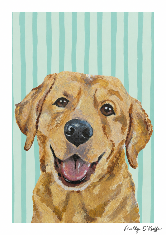 Yellow Labrador on Loinnir Print